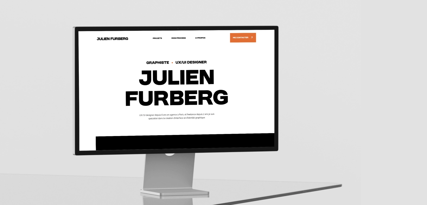 Mockup du portfolio