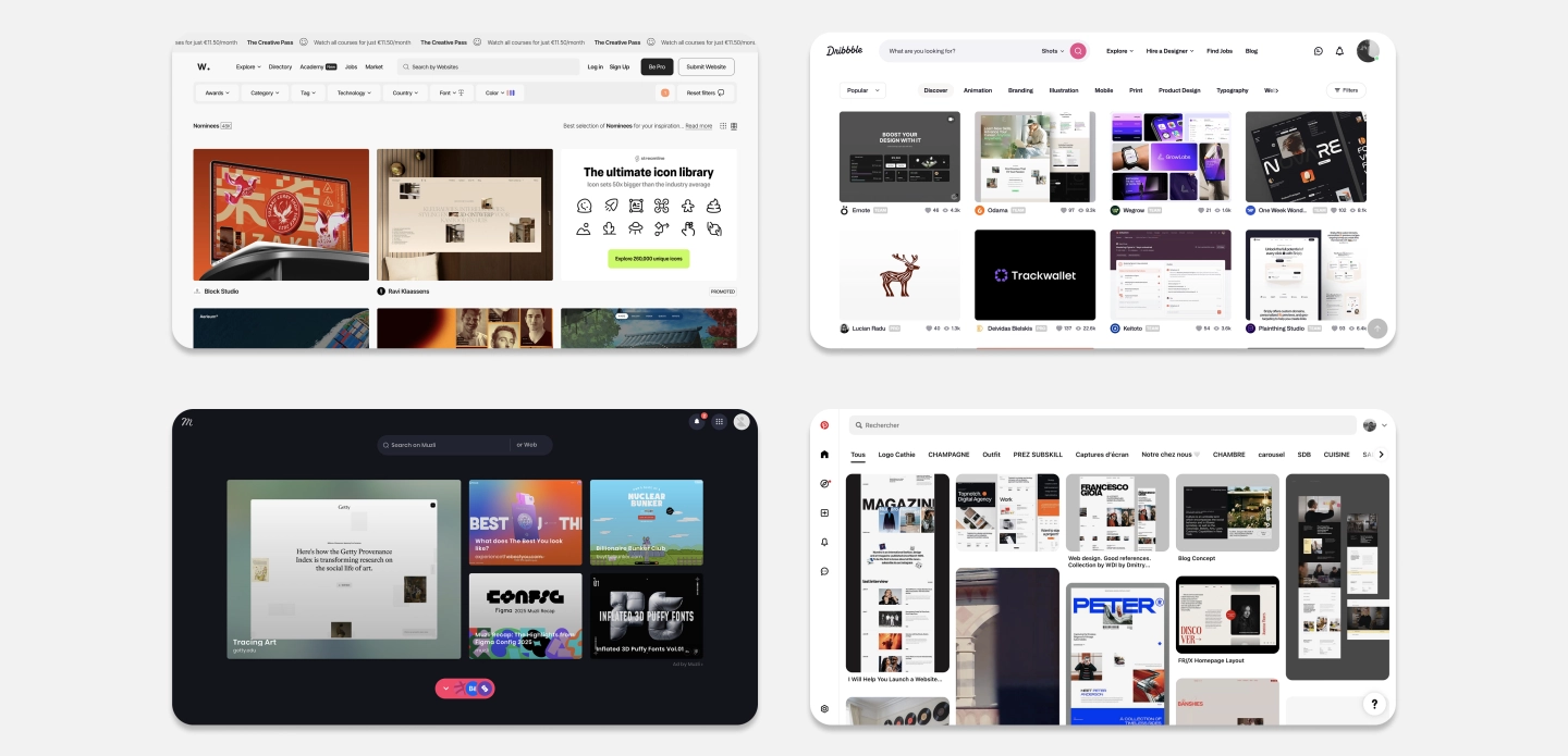 Reference site inspiration